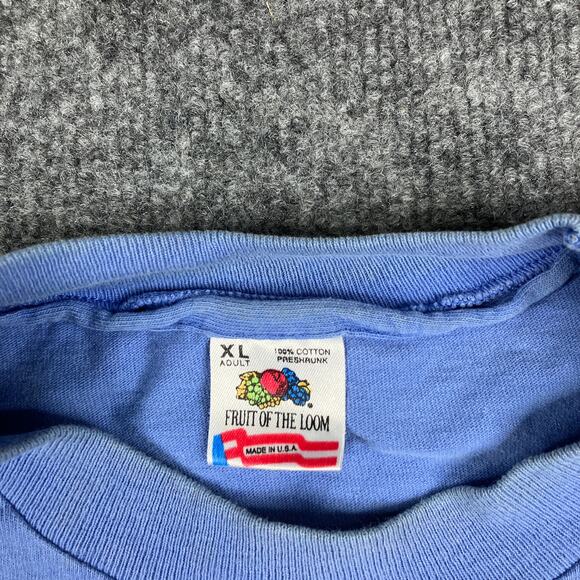 Fruit of the Loom T-Shirt Mens XL Blue Peachtree 1993 Graphic Vintage - Picture 4 of 9